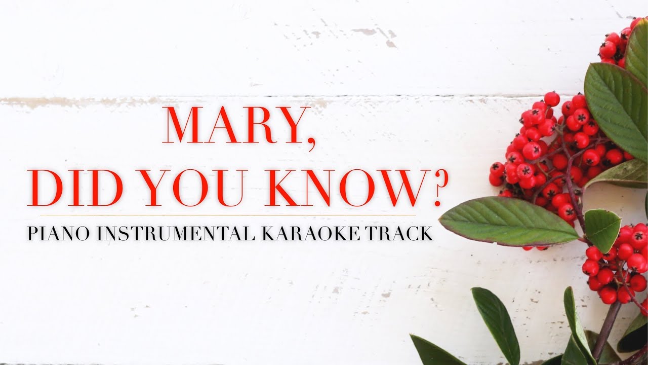 Mary Did You Know Midi